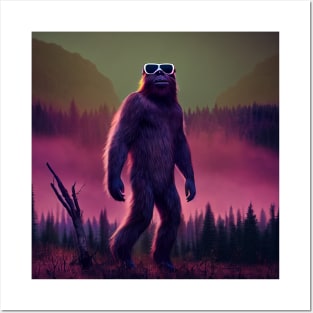 Dope Sasquatch in Nature Posters and Art